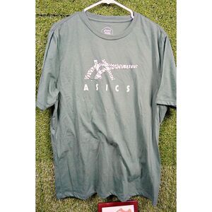 Asics Holiday Season Green T-Shirt - Men's Size XL